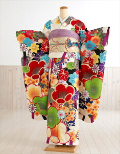 振袖レンタル 結婚式 成人式 fb1222 成人式 結婚式 結納 レトロ モダン かわいい 振り袖 【振袖フルセット】【着物レンタル】古典 卒業式 披露宴 食事会 正絹 新品足袋 「紅一点」ブランド 白地にモダン慶美の花【fy16REN07】【レンタル】通販セール