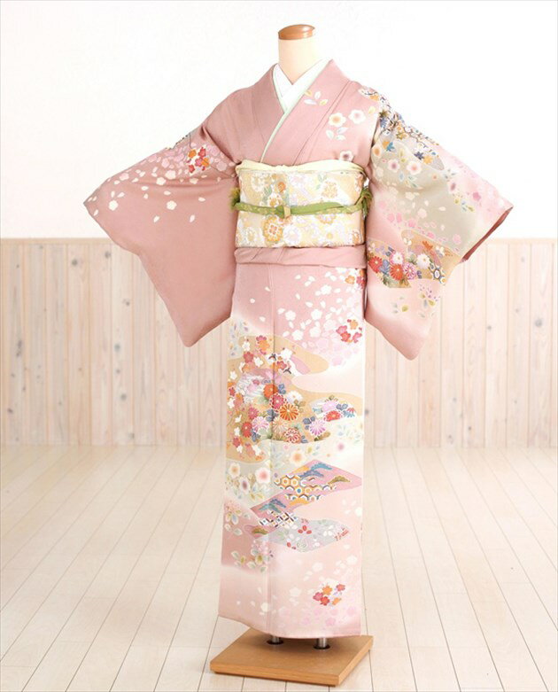 【レンタル】七五三 訪問着 セット レンタル 卒業式 卒園式 母親 着物レンタル hw1159 正絹 淡いピンクに慶花繚乱 結婚式 お宮参り 入学式 入園式 フルセット 人気 高級 上品 訪問着レンタル お茶会 お食事会 祝賀会 お参り 母 ママ 友人 753 着物 和服 貸衣装
