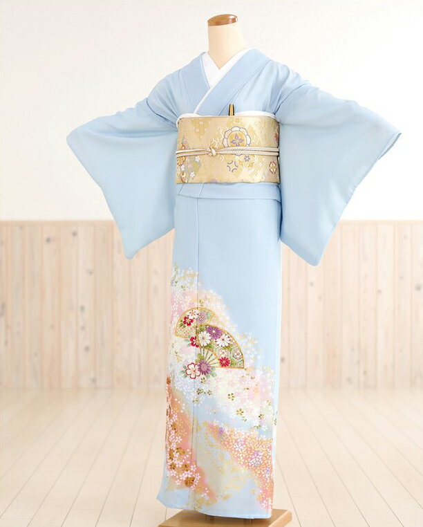 色留袖 レンタル it040 色留袖レンタル 結婚式 着物レンタル 色留袖 留袖レンタル 色留袖 色留袖レンタル 食事会 色留め袖レンタル 表彰式 色留め袖レンタル 五つ紋 母 ママ 若い オススメ 式典 人気 パステル水色に扇彩の華【fy16REN07】
