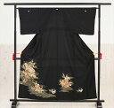 留袖レンタル 扇小花 ts022【16点フルセット】/レンタル留め袖/着物レンタル/結婚式/黒留袖/正絹/母親/親族/貸衣装 フォトブック無料作成サービス【レン...