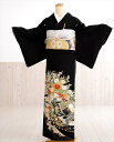 留袖レンタル ts186 黒留袖レンタル 特選「手刺繍」留袖 慶び吉祥鴛鴦に彩華【フルセット】〔結婚式〕〔留め袖〕〔母親〕〔着物レンタル〕〔チャペル〕〔神前式〕...