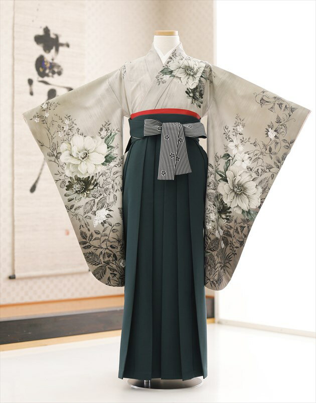 小学校 卒業式 袴レンタル 小さめ 女の子 h1278【135cm〜1...(4)