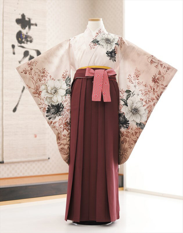 小学校 卒業式 袴レンタル 小さめ 女の子 h1276【135cm〜1...(4)