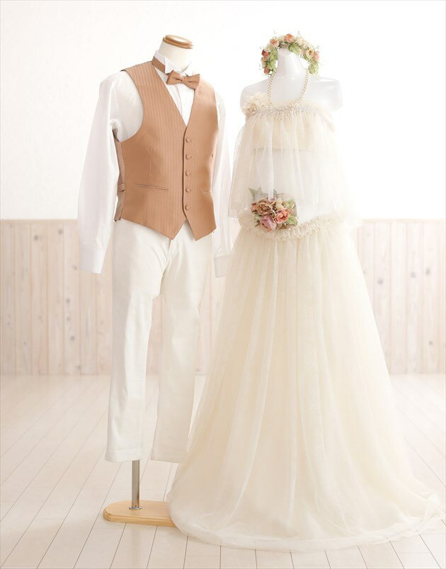 【レンタル】マタニティドレスレンタル mt006 メンズセット マタニティーフォト ペア 前撮り 撮影小物 自宅でマタニティ−撮影 写真 妊婦 フォ...