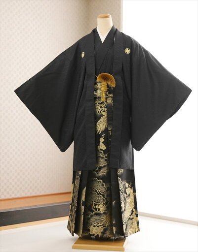 卒業式 袴レンタル 男 mo267 紋付袴フルセット メンズ着物 男性着物レンタル 羽織袴 kimono 結婚式 イベント 和服 かっこいい 人気袴 黒地に金地縁起模様高級袴【レンタル】 卒業式 袴レンタル 男 mo267 紋付袴フルセット メンズ着物 男性着物レンタル 羽織袴 kimono 結婚式 イベント 和服 かっこいい 人気袴 黒地に金地縁起模様高級袴【レンタル】