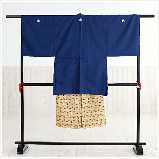 【レンタル】成人式 男 紋付袴レンタル mo023s 紺色/ネイビーブルー 紋付きフルセット 羽織袴 着物レンタル メンズ着物 新成人 正月 1月 イベント おしゃれ かっこいい 人気 Lサイズ hakama 人気 フォトブックプレゼント 2026【fy16REN07】