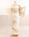 訪問着レンタル 卒業式 hw1445 着物レンタル 母 入学式 結婚式 七五三 ママ お宮参り 753 卒園式 正絹 母親 kimono 訪問着フルセット 2022 人気 高級 お茶会 おしゃれ houmongi 「クリーム霞ぼかし吉祥慶彩花」【レンタル】