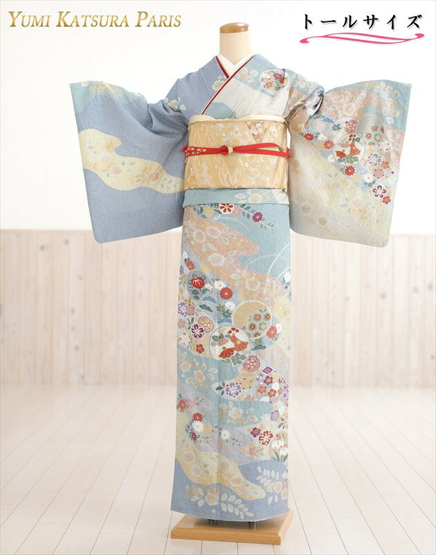 【レンタル】高身長トールサイズ 桂由美 訪問着レンタル hw1492t 卒業式 母 着物レンタル 入学式 結婚式 七五三 170cm前後 フルセット お宮参り 753 卒園式 正絹 753 ママ 母親 kimono houmongi 人気 結納 お茶会「青地絞り慶麗華」【fy16REN07】のサムネイル