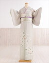 訪問着レンタル 卒業式 hw1580 着物レンタル 母 入学式 結婚式 七五三 ママ お宮参り 753 卒園式 正絹 母親 kimono 訪問着 付け下げフルセット 2023 人気 高級 上品 お茶会 おしゃれ houmongi「上品なグレーに慶吉祥花」【レンタル】