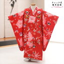 【レンタル】3歳 女の子「チャックを上げるだけで簡単着付け」ワンタッチ 着物レンタル 七五三 zf0017 5秒で着せれる 被布セット 95cm前後 753 貸...