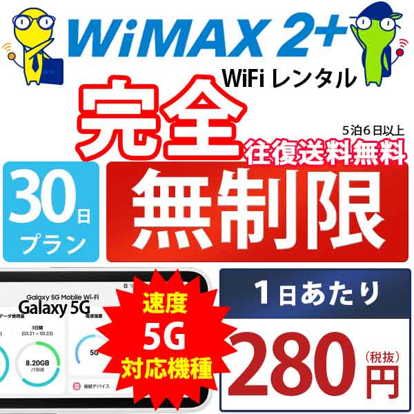 WiFi レンタル 30日 完全 無制限 即日発送 レンタル