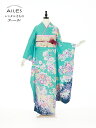【レンタル】振袖レンタル フルセット(2月~11月)AC0064 水色 しだれ桜 結婚式 結納 レンタル 貸衣裳 袋帯 草履 バック かわいい 人気 振袖 レンタル rental ふりそで 女性和服 フリソデ furisode 着物 きもの 新品足袋プレゼント 送料無料