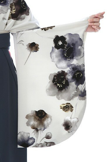 袴 レンタル 卒業式 フルセット 女 レトロモダン 大学 セット アネモネ青 対応身長156cm〜168cm 〔mh_366 JAPAN STYLEX中村里砂〕 往復送料無料 大学生 短大 はかま ハカマ　【レンタル】