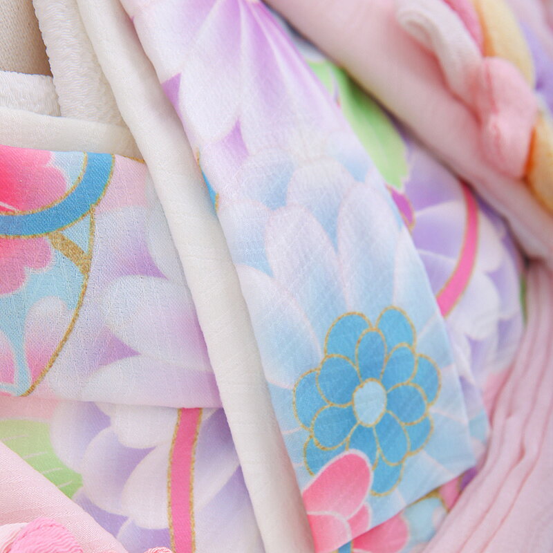 【レンタル】 七五三 着物 3歳女の子 身長85cm〜100cm [被布/着物/小物/草履/バッグ/髪飾り フルセット]/SHIKIBU ROMAN（式部浪漫）/ピンク/草履着物 小物セット 貸衣装 三歳 モダン 753着物 女児 2歳 4歳 おしゃれ 古典 被布 被布セット 子供 七五三レンタル