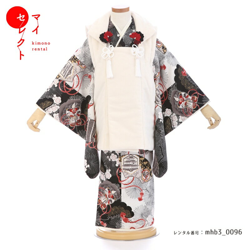 商品詳細商品番号mhb3_0096ブランド華徒然素材化繊（ポリエステル）サイズ裄40cm・身丈96cm・袖丈46cm対応身長85cmから100cm位＞＞画像・動画で見るサイズの選び方＜＜↑足袋サイズ・雪駄のサイズの説明有り。コーディネート男の子七五三（3歳セット）に含まれる物：着物・被布コート・袖なし襦袢・草履・腰紐（3本）・足袋プレゼント※簡単な着付け動画で確認ができます。注意事項※レンタル品です。販売用ではありません。 ※画像で確認できる小物はマネキン人形のセットとなります（写真画像で掲載していない小物は当店にて合わせます。）＞＞例外的に小物が変わる可能性について＜＜ ※商品小物のご要望、ご変更はお断りをさせて頂いておりますので、ご了承の程よろしくお願い致します。 ※商品の色目につきましては、お客様のご覧になられますパソコン機器及びモニタなどの違いにより実際の商品素材の色と相違する場合が御座います。予めご了承下さい。※七五三のお子様足袋はストレッチ素材のため、伸び縮みすることできるので、簡単に履けます。(ソックスタイプ)レンタル前にご予約状況と対応サイズを必ずご確認ください!※ご利用日が○であれば前後日が×だとしても借りることができます。