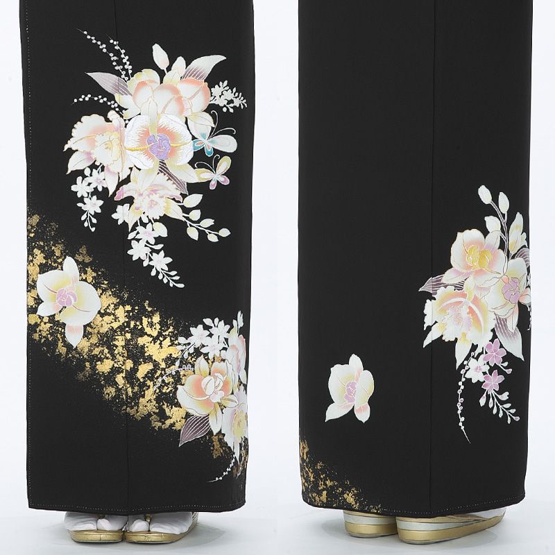【レンタル】 留袖 宮崎玄祥 特別限定品 プレミアム ハイクラス 作家 黒留袖 レンタル mito_436 カトレアの響き 粋 現代風 女性 正絹 黒留袖 結婚式 春 秋 冬 おすすめ 黒留袖レンタル 着物 母親 着物レンタル 祖母 フルセット 留袖レンタル 往復送料無料