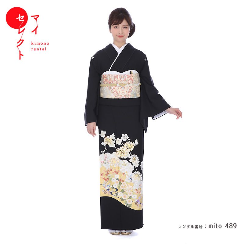 【レンタル】 留袖 吉澤友禅 プレミアム ハイクラス レンタル 黒留袖 mito_489 唐草ボタンに雲取琳派園 高級着物 黒留袖 おすすめ 黒留袖レンタル お宮参り 着物 母親 着物レンタル 結婚式 フルセット 留袖レンタル 親族 正絹 母 レンタル 送料無料 レンタル衣裳 貸衣装