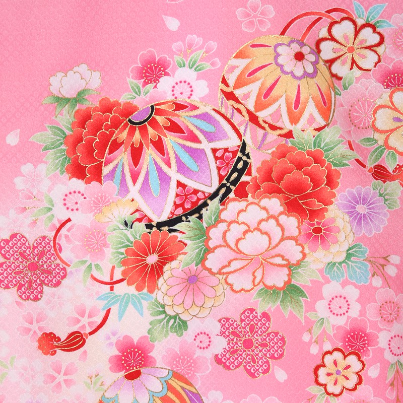 【レンタル】 産着 ピンク 桜 【シミュレーションで母親衣裳と色合わせ】 お宮参り...