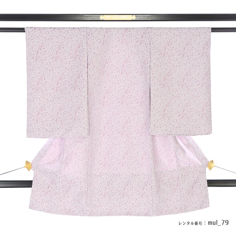 【レンタル】 産着 薄紫 ピンク すずらん 【シミュレーションで母親衣裳と色合わせ...