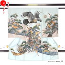 【レンタル】 お宮参り 産着 男の子 レンタル さわやか 水色 ブルー 鷹 兜柄 初着 セット 母 一つ身 よだれかけ 帽子 着物 祝い着 赤ちゃん ベビー 初...