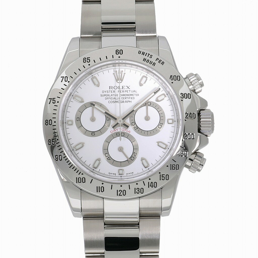 [ローン最大48回無金利] ロレックス コスモグラフ デイトナ 116520 V番 ホワイト メンズ 中古 送料無料 腕時計
