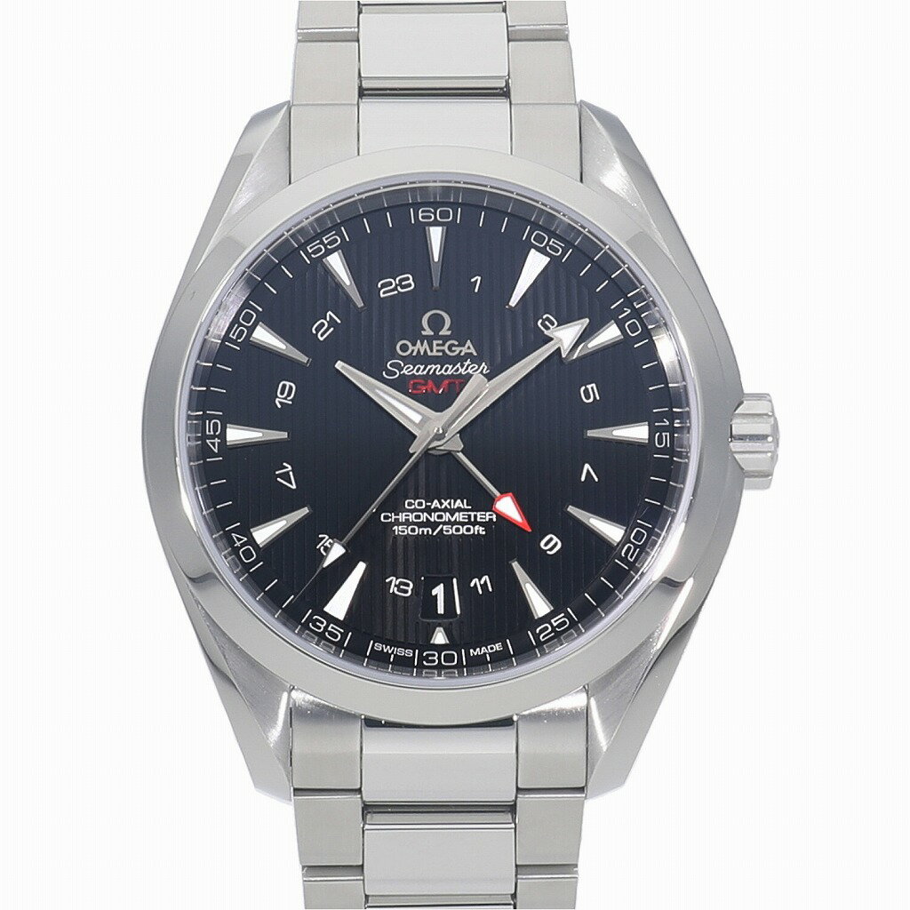 [中古]オメガ シーマスター アクアテラ 150M コーアクシャル クロノメーター GMT ブラック ...