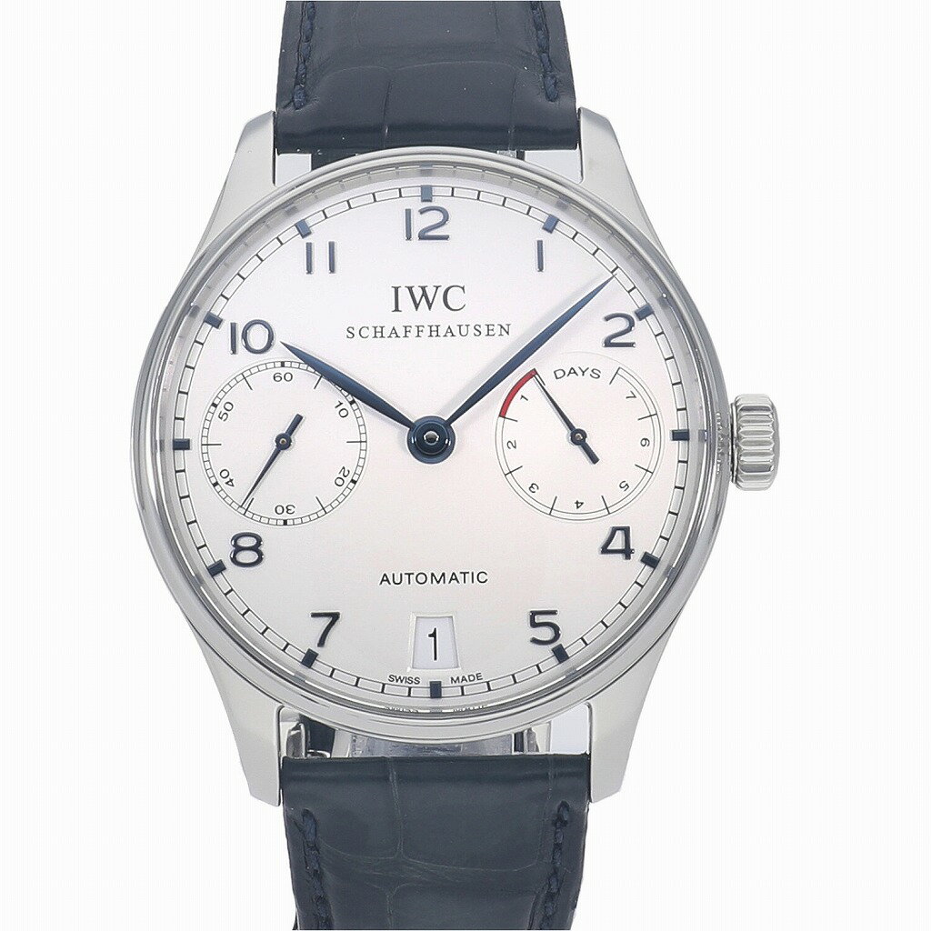 [中古]IWC ポルトギーゼ オートマティック 7デイズ パワーリザーブ シルバー IW500107 ...