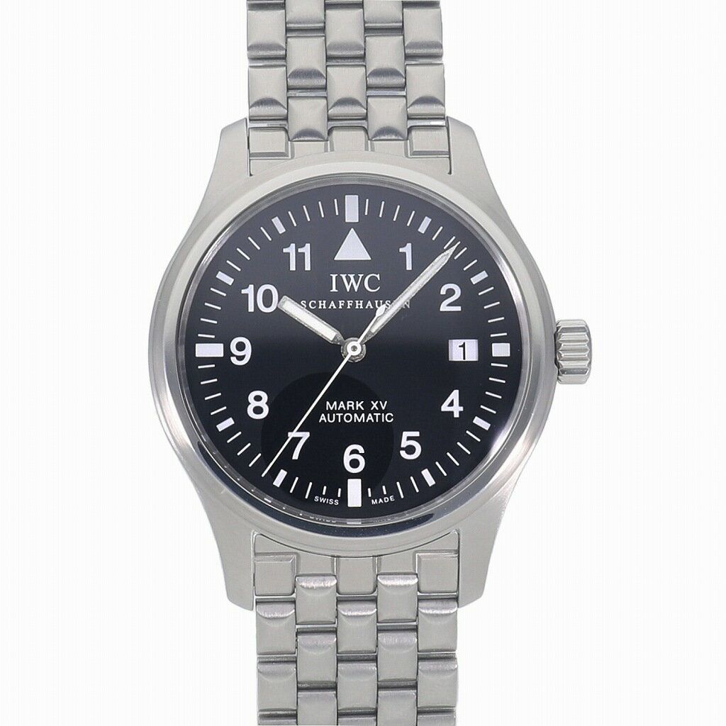 [中古]IWC パイロットウォッチ マークXV ブラック IW325307 メンズ 送料無料 腕時計 ...