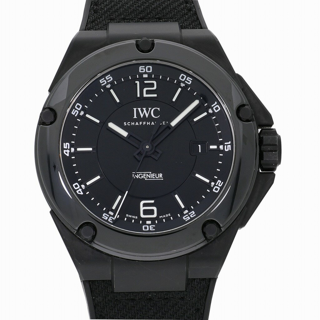 [5/9 20時から お買い物マラソン 2000円OFFクーポン] [ローン24回無金利] IWC インヂュニア オートマティック AMG ブラックシリーズ セラミック ブラック IW322503 メンズ 中古 送料無料 腕時計