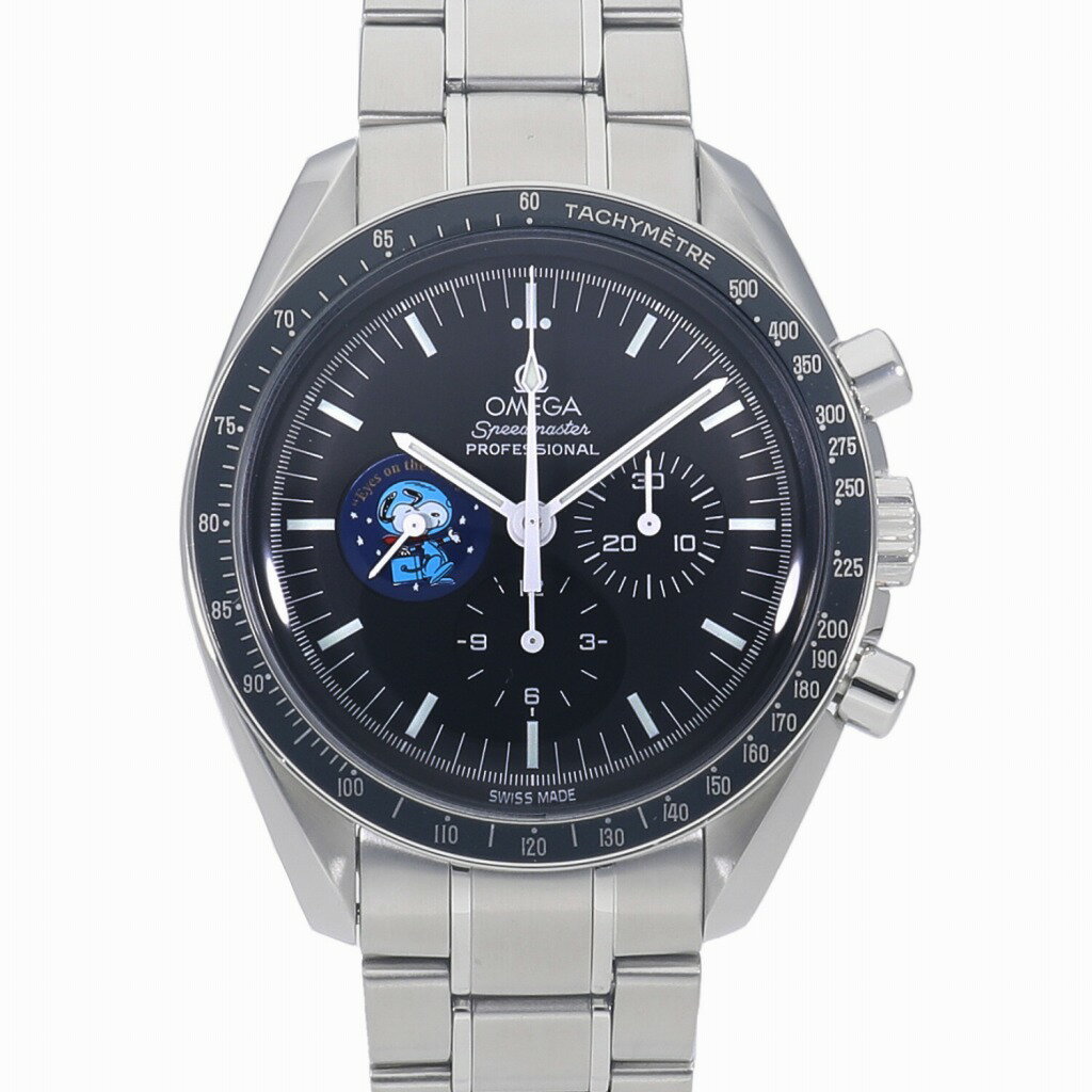 [中古]オメガ スピードマスター プロフェッショナル スヌーピーアワード 世界限定5441本 ブラック 3578.51.00 送料無料 腕時計 【ローン48回無金利】のサムネイル