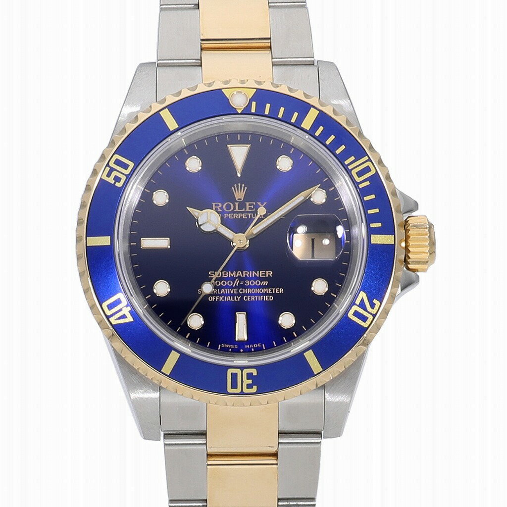 [ローン最大48回無金利] ロレックス サブマリーナー デイト ブルー 16613 F番 中古 メンズ 送料無料 腕時計
