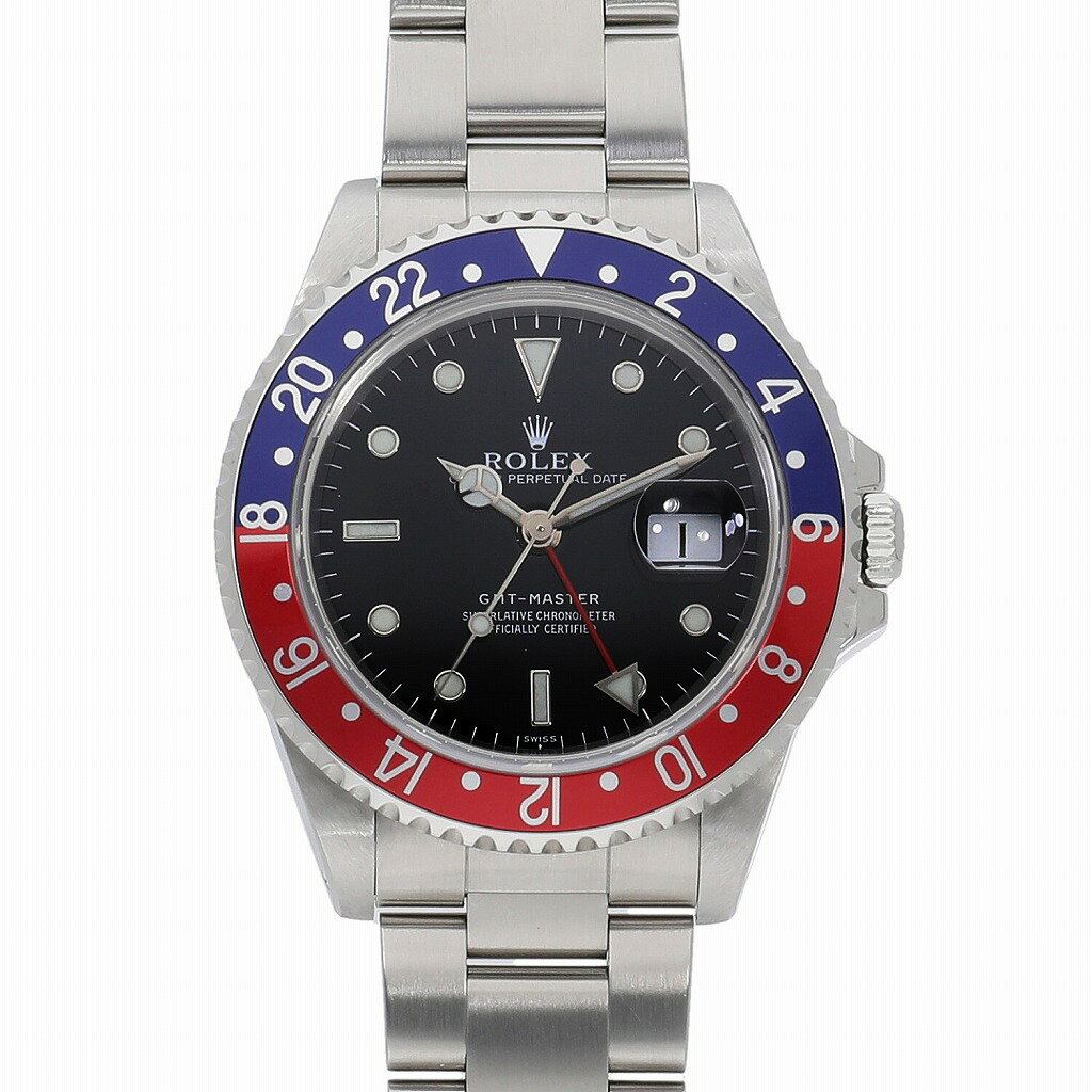[中古]ロレックス GMTマスター 赤青/ペプシ ブラック 16700 A番 メンズ 送料無料 腕時 ...