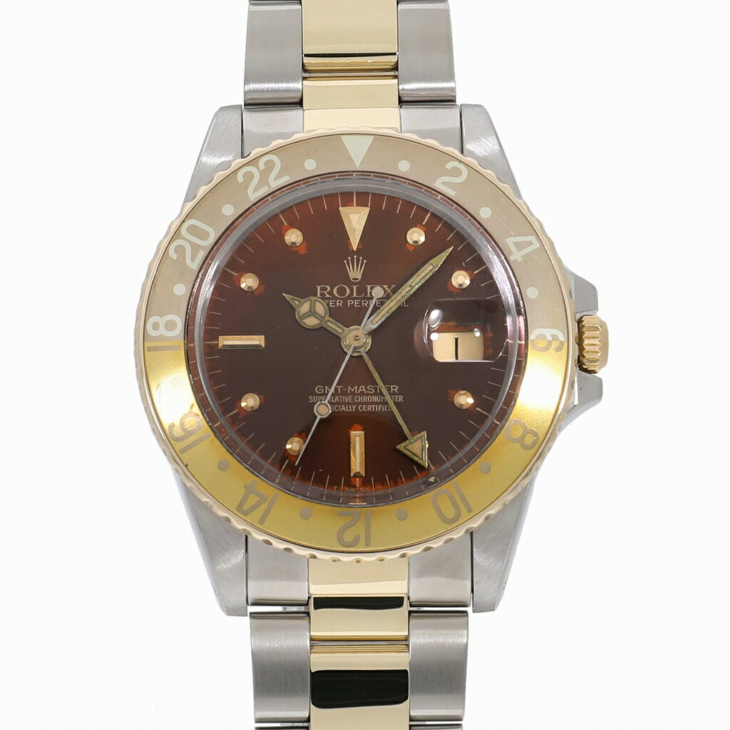 [ローン最大48回無金利] ロレックス GMTマスター ブラウン×フジツボ 16753 69番（1981年頃） メンズ 中古 送料無料 腕時計