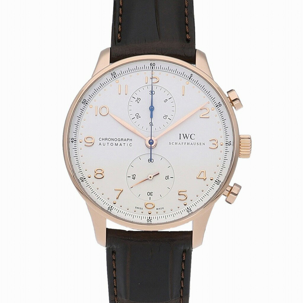 [中古]IWC ポルトギーゼ クロノグラフ シルバー IW371402 メンズ 送料無料 腕時計 【 ...
