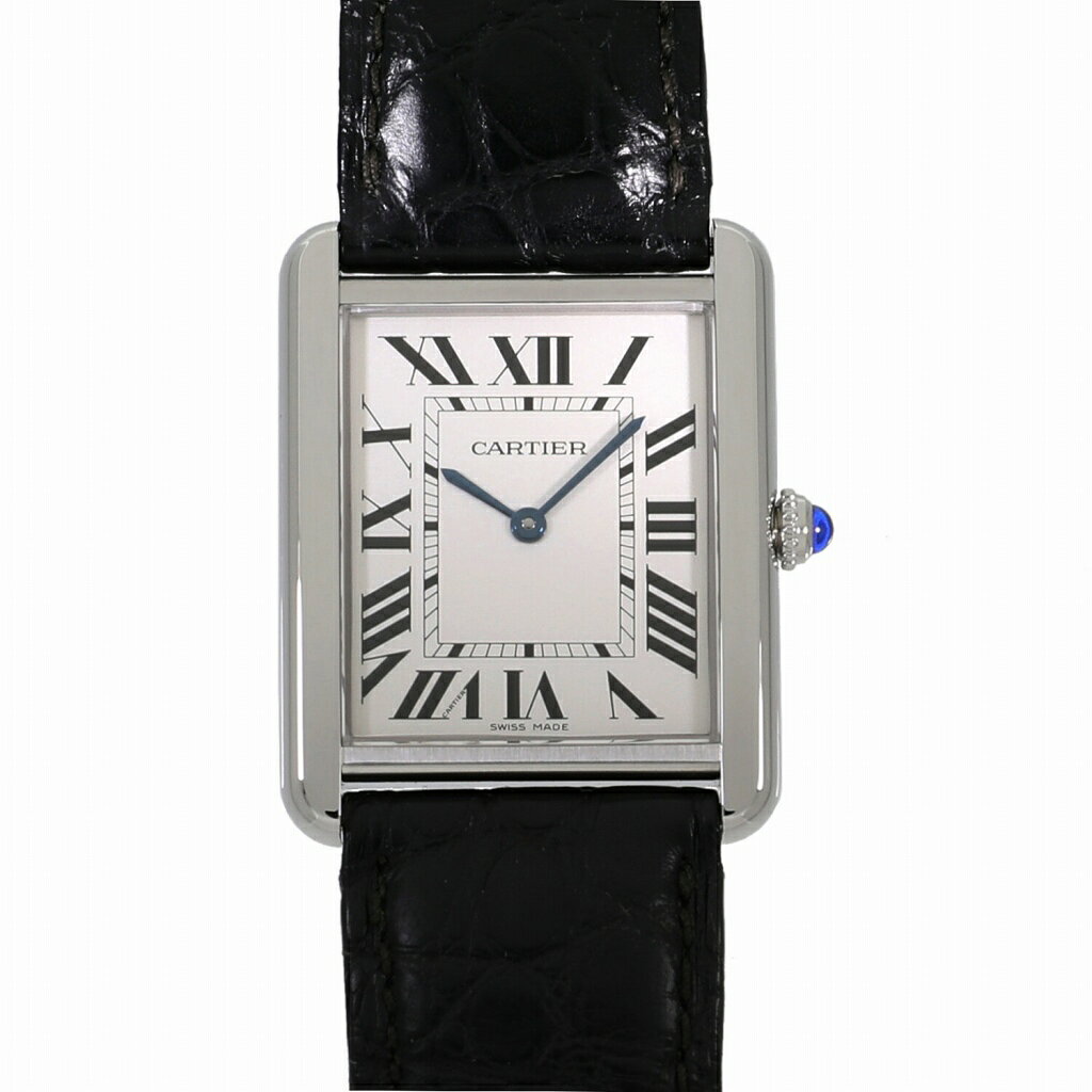 [中古]カルティエ タンク ソロ LM W1018355 シルバー ユニセックス 送料無料 腕時計  ...
