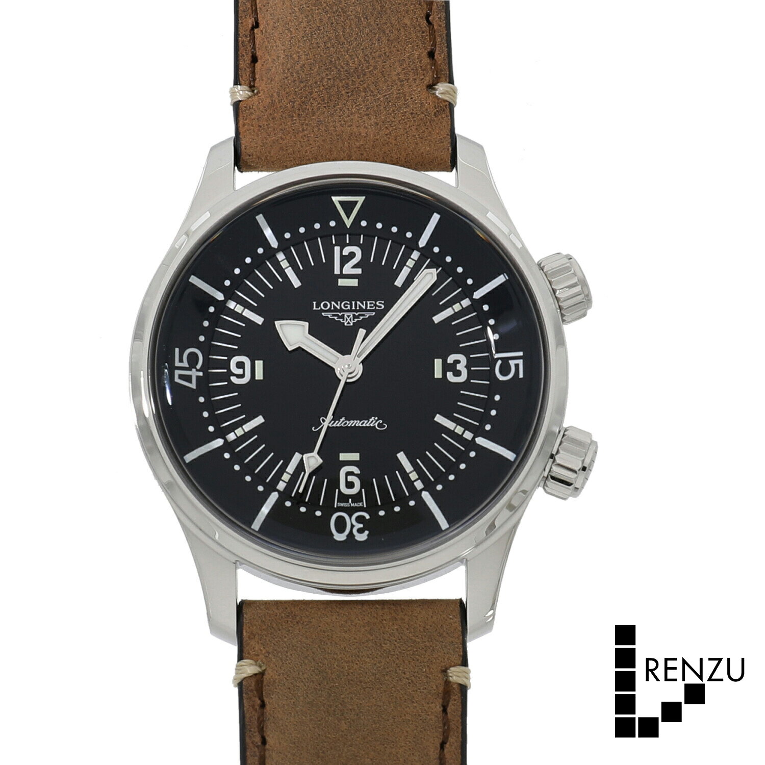 [新品]ロンジン レジェンド ダイバー L3.764.4.50.0 ブラック メンズ 送料無料 腕時計 【ローン48回無金利】