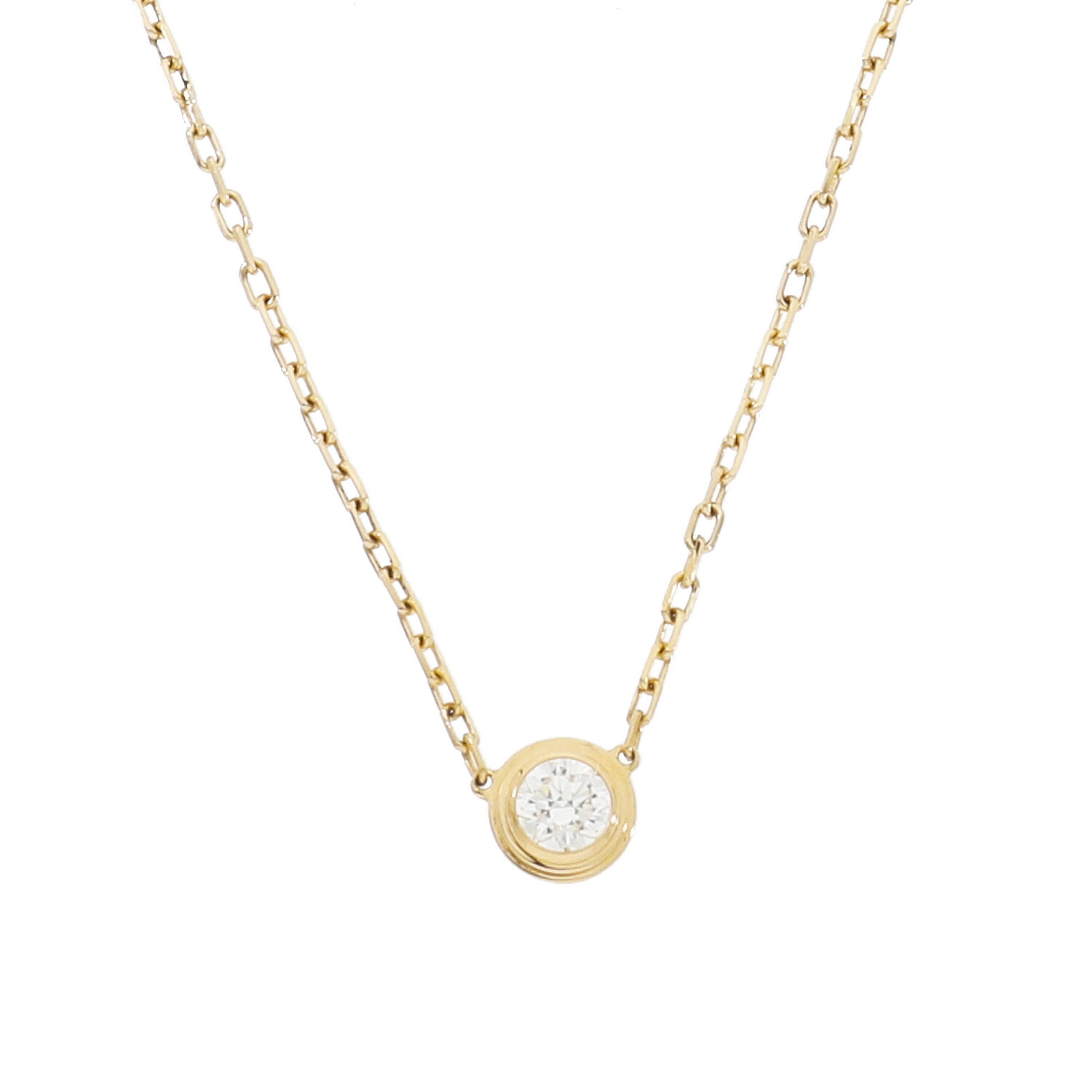 [中古]カルティエ ダムール ネックレス ラージ B7215500 ダイヤモンド 送料無料 【ローン48回無金利】