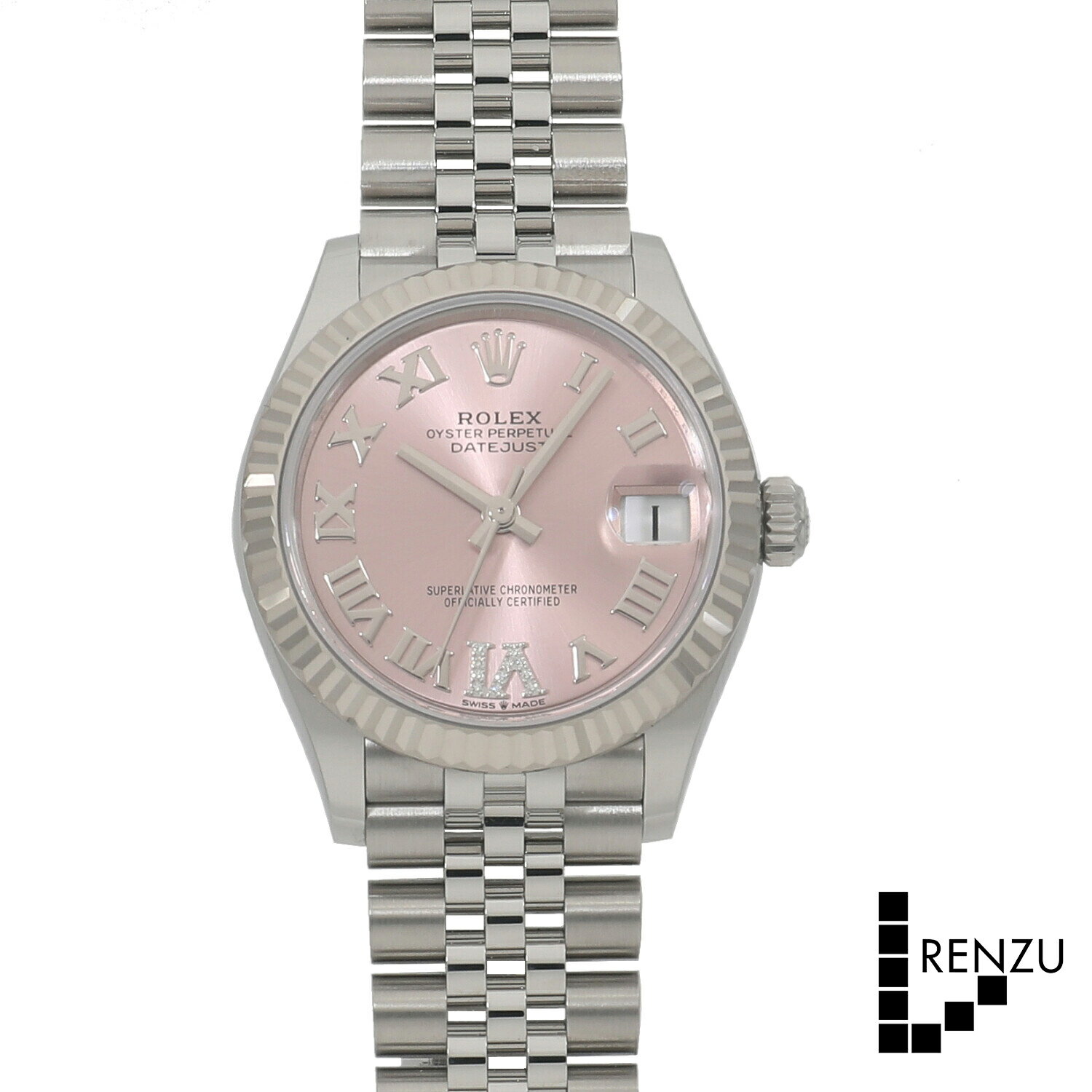 [新品]ロレックス デイトジャスト 31 278274 ピンク×VIダイヤ ユニセックス 送料無料 腕時計 【ローン24回無金利】
