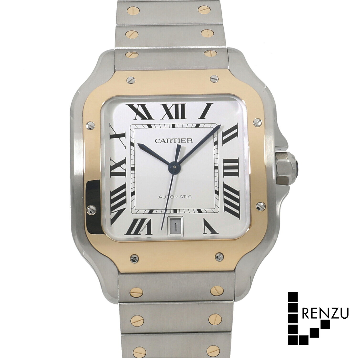 [新品]カルティエ サントス ドゥ カルティエ LM W2SA0009 シルバー メンズ 送料無料 腕時計 【ローン48回無金利】のサムネイル