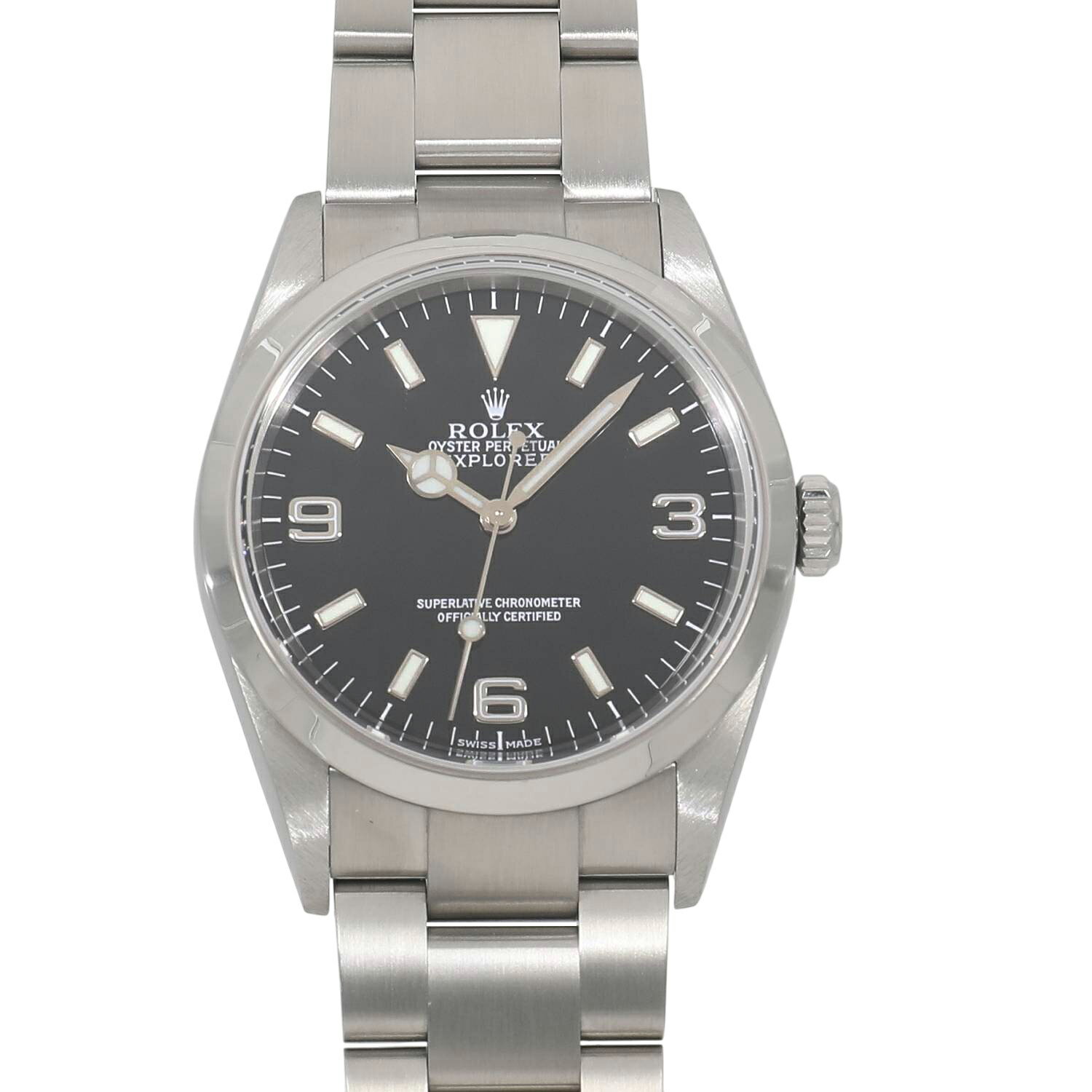 [中古]ロレックス エクスプローラー I 114270 Y番 ブラック メンズ 送料無料 腕時計 【ローン48回無金利】