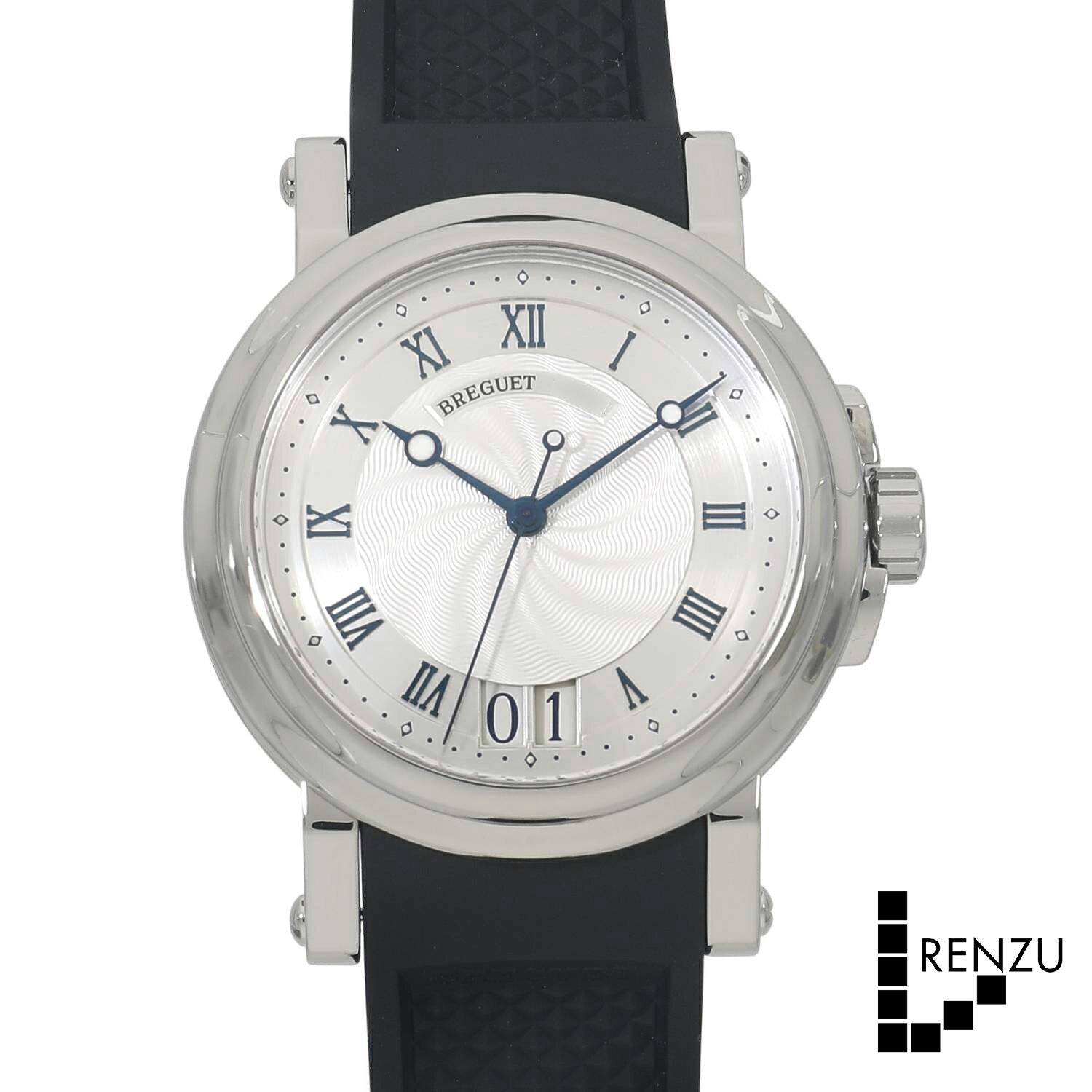 [中古]ブレゲ マリーンII ラージデイト 5817ST/12/5V8 シルバー メンズ 送料無料  ...