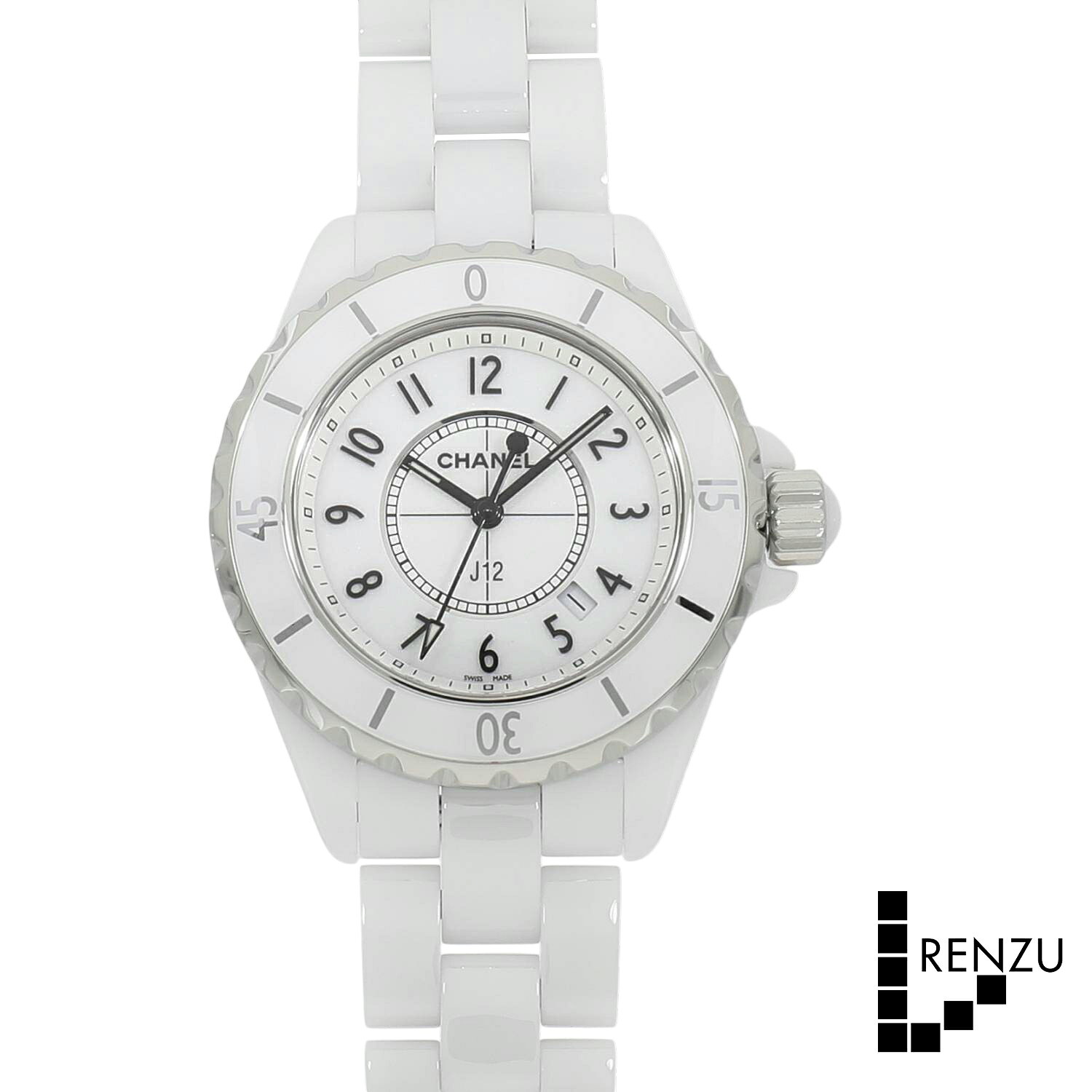 [中古]シャネル J12 ホワイトセラミック 33MM H0968 ホワイト ユニセックス 送料無料 ...