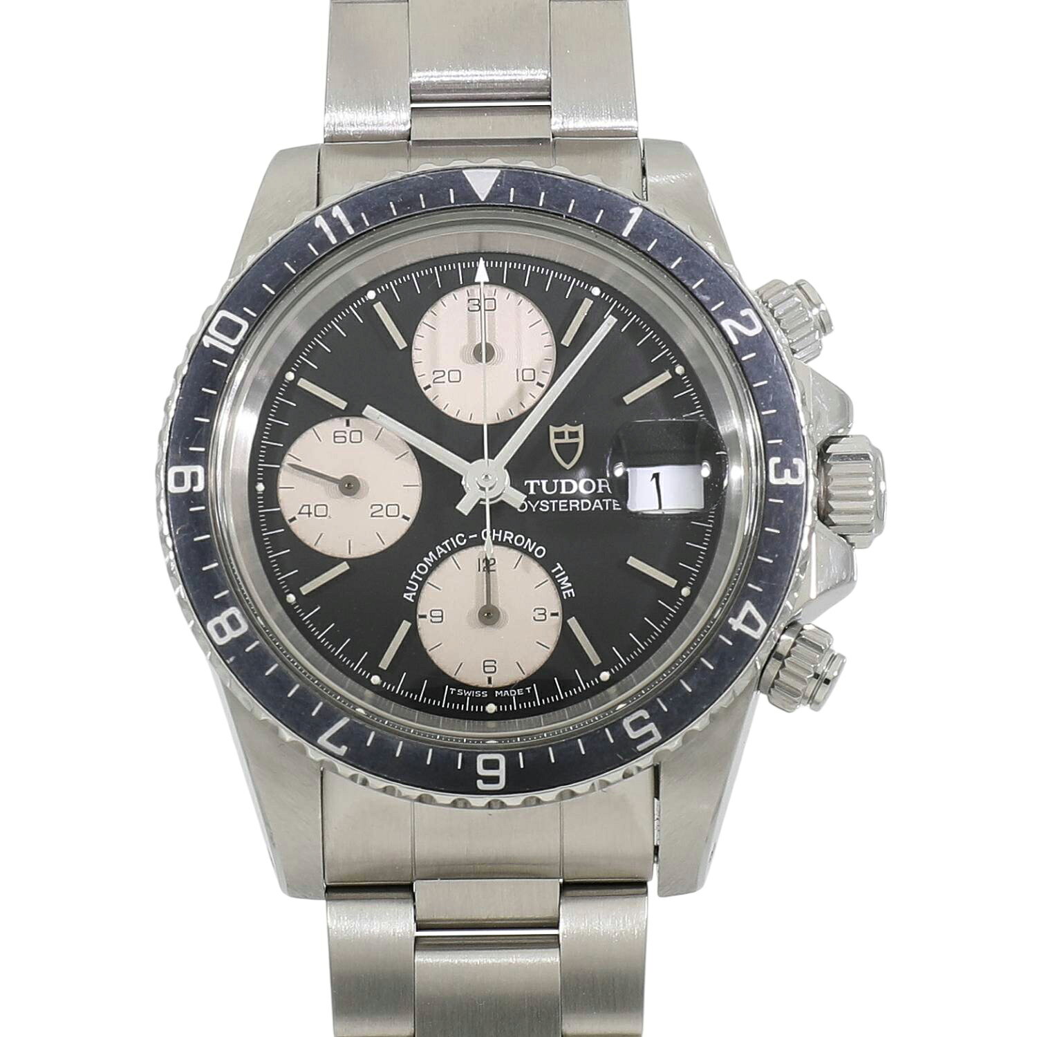 中古 チューダー オイスター デイト クロノタイム 79170 ブラック×ホワイト メンズ 腕時計 ローン48回無金利 renzu-watch-10011079 れんず 楽天市場店 サンプル画像2