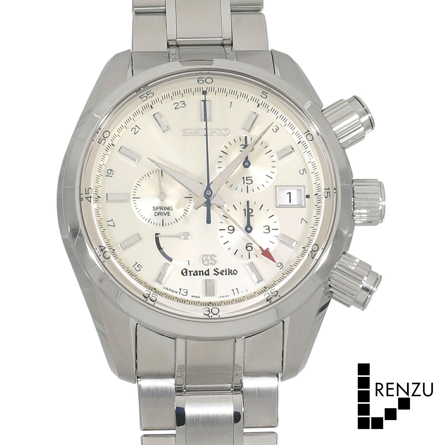[中古]セイコー グランドセイコー スプリングドライブ クロノグラフ GMT SBGC001 / 9 ...