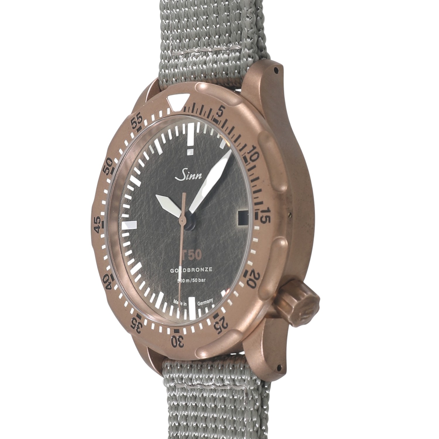 [未使用]ジン T50 ゴールドブロンズ 世界限定300本 T50 グレー メンズ 送料無料 腕時計 【ローン48回無金利】