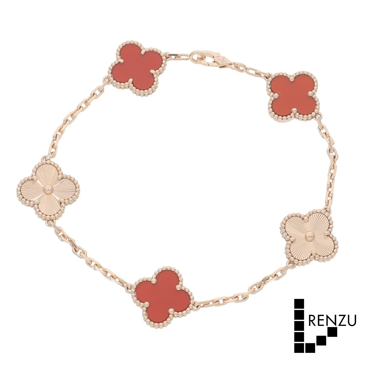 [中古]ヴァンクリーフ&アーペル ヴィンテージ アルハンブラ 5モチーフ ブレスレット 送料無料 【ローン48回無金利】のサムネイル