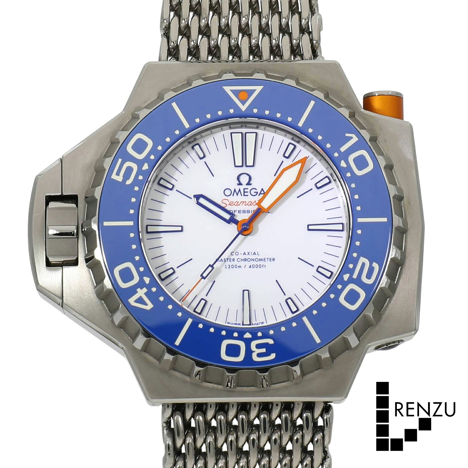 [中古]オメガ シーマスター プロプロフ 1200M コーアクシャル マスター クロノメーター 227.90.55.21.04.001 ホワイト メンズ 送料無料 腕時計 【ローン48回無金利】