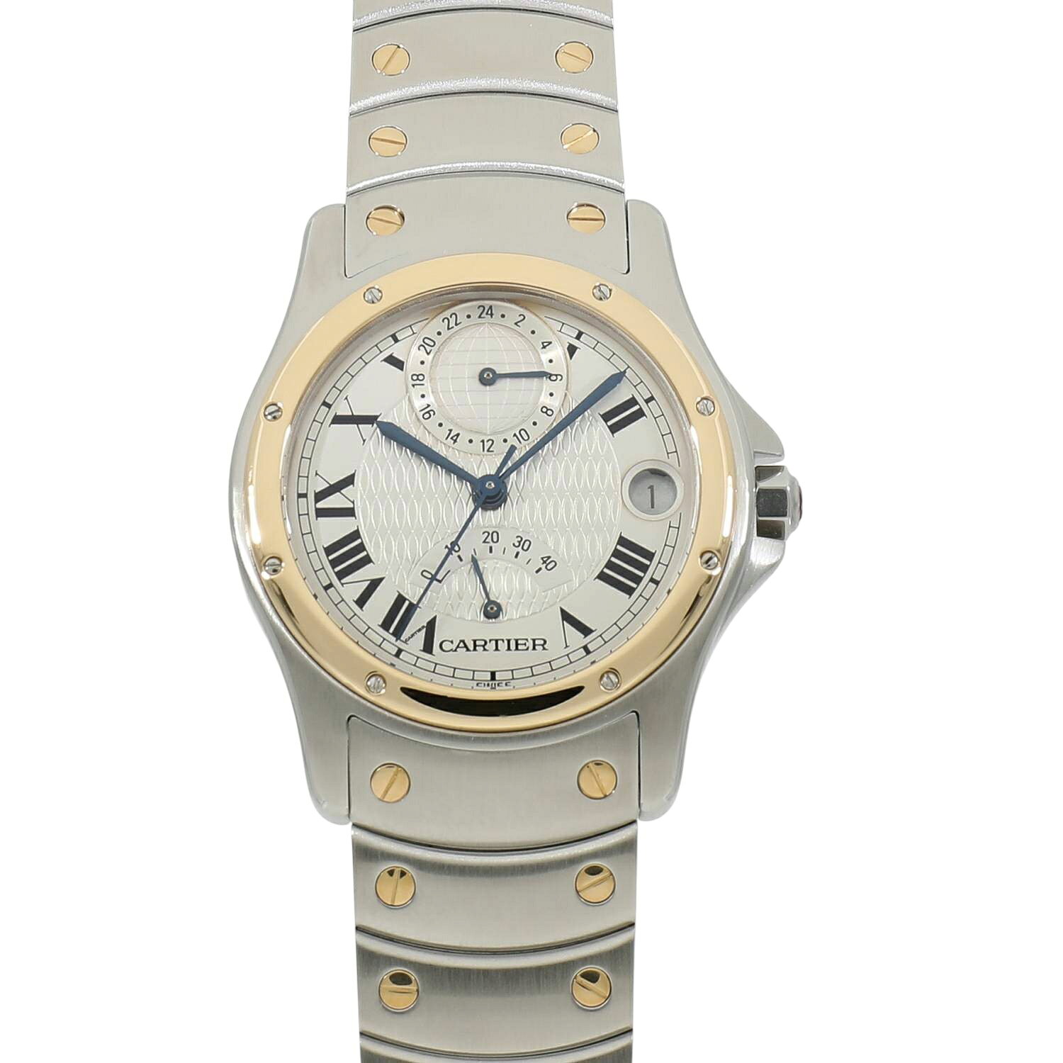 中古 カルティエ サントス ロンド LM GMT パワーリザーブ カルティエ創業150周年記念 1847本限定 W20038R3 renzu-watch-10011818 れんず 楽天市場店 サンプル画像2
