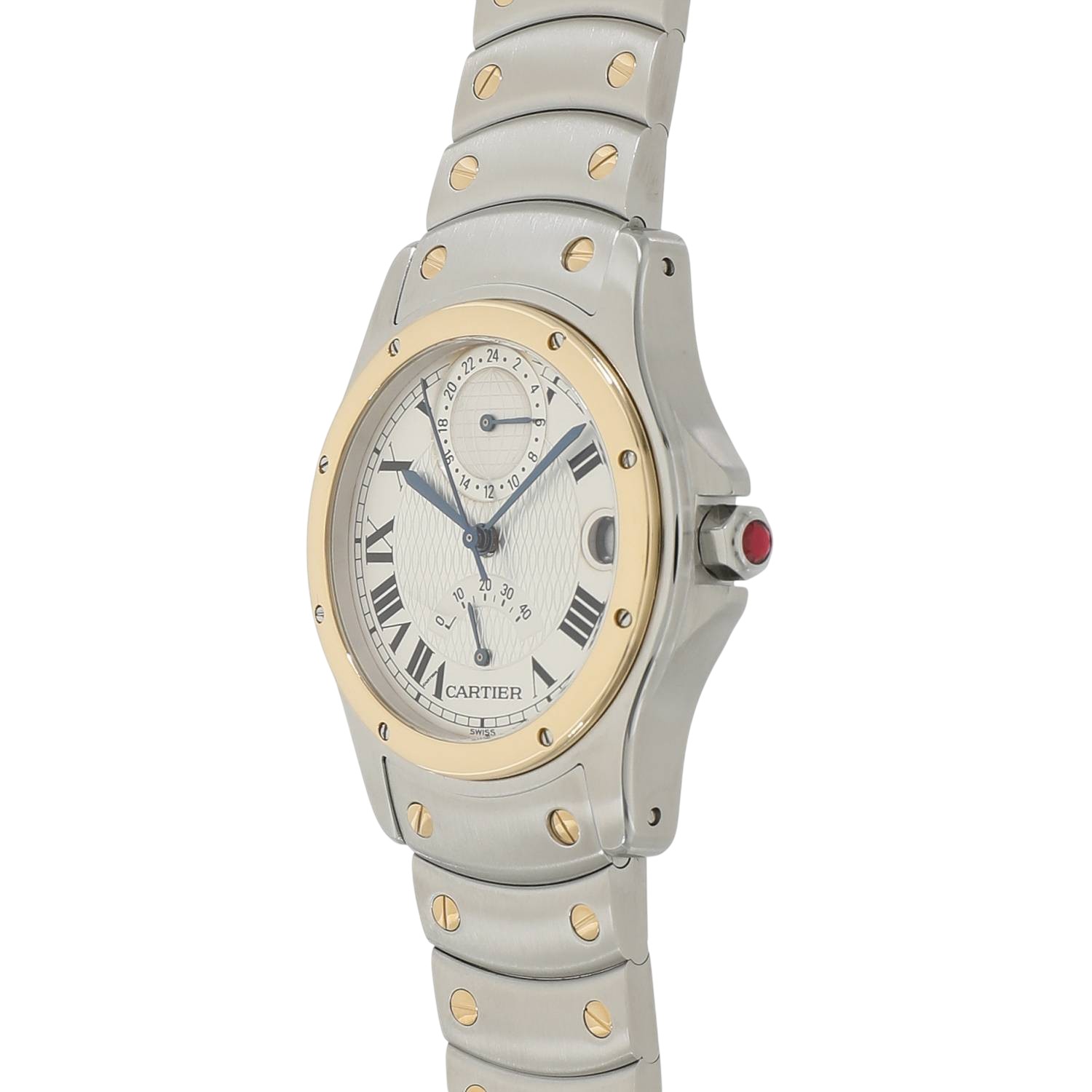 中古 カルティエ サントス ロンド LM GMT パワーリザーブ カルティエ創業150周年記念 1847本限定 W20038R3 renzu-watch-10011818 れんず 楽天市場店 サンプル画像3