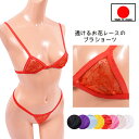 【 ポイント20倍 】ブラ ショーツ セット 「スケスケお花レースの ブラジャー ショーツ ブラセット 」セクシー ランジェリー 下着 レース ボンテージ ビキ...